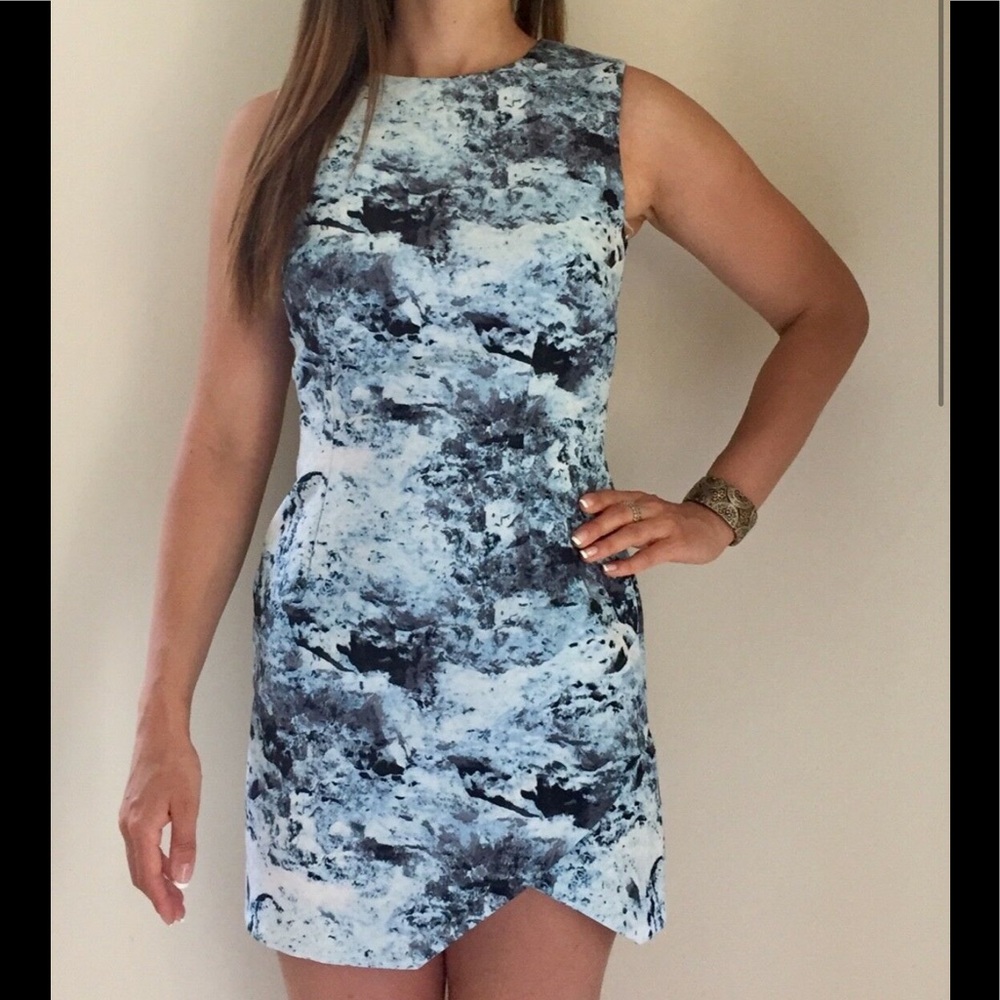 Keepsake the Label Body-Con Dress Asymmetrical Hem